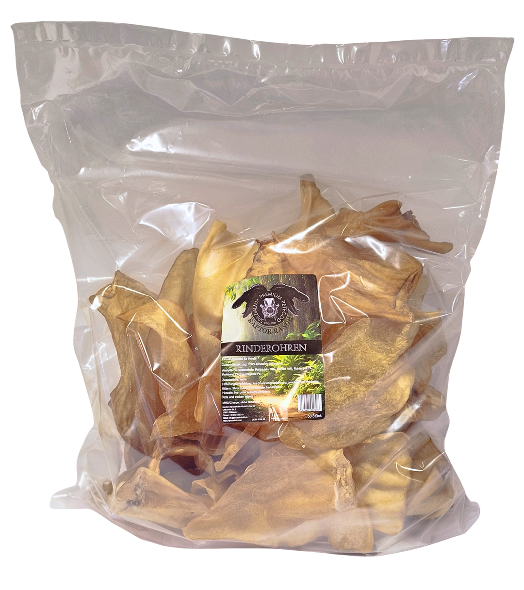 Rinderohren getrocknet, 50 Stück